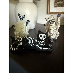 Hamilton Collection Blake Jensen's All Meow-llow Eve Set Of 3